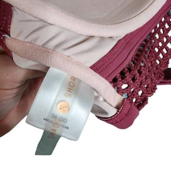 Shade & Shore 38DD Crochet Dusty Rose Push Up Bikini Top - Picture 2 of 5